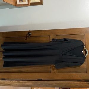 Long sleeve V neck dress